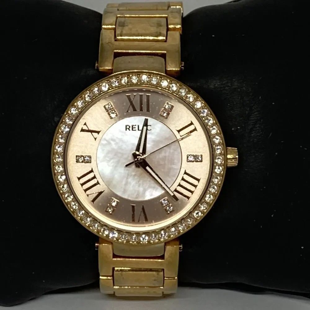 Relic ZR34308 Women's Stainless Steel Rose Gold Analog Dial Quartz Watch OL457